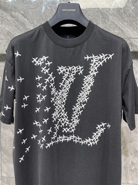 Louis Vuitton LV Planes Printed Tee Black Large 